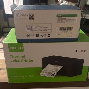Nelko Black Thermal Label Printer